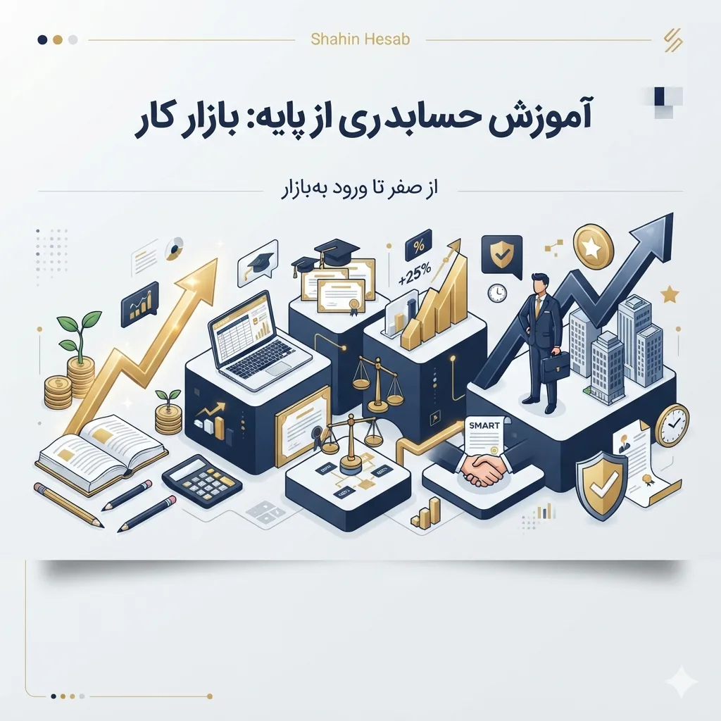 آموزش حسابداری از پایه : از صفر تا ورود به بازار کار